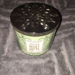 Bath & Body Works White Mint Latte candle